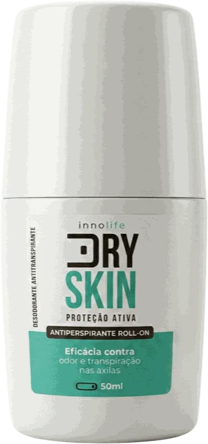 Frasco do Dry Skin, antitranspirante roll-on de 50 ml